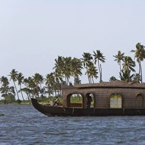 House boat on the backwaters of Kerala, India