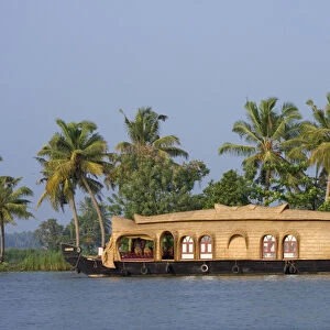 Houseboat on the backwaters of Kerala, India