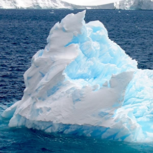 Icebergs floating in the sea, Paradise Bay, Antarctic Peninsula, Antarctica