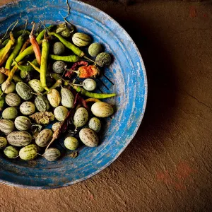 India, Rajasthan. Bowl with vegetables. Credit as: Jim Nilsen / Jaynes Gallery / DanitaDelimont