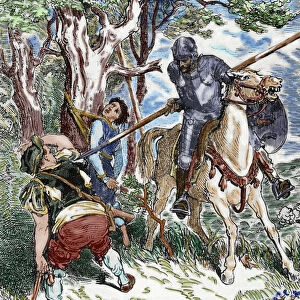 The Ingenious Hidalgo Don Quixote of La Mancha by Spanish writer Miguel de Cervantes (1547-1616)