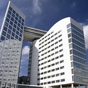The International Criminal Court building at The Hague in the province of South Holland