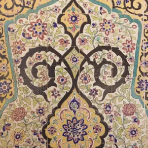 Iran, Central Iran, Kashan, Agha Bozorg Mosque and Madreseh, interior