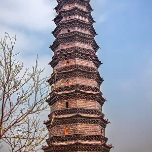 Iron Pagoda, Kaifeng, Henan, China. Built in 1069 by the Kaibao Buddhist Monastery