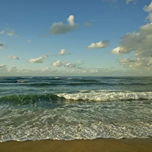 Israel, Haifa. Beaches and Mediterranean sea