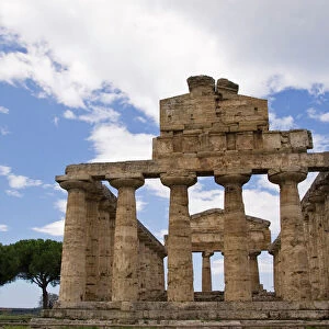 Italy, Campania, Paestum. The Temple of Ceres, the smallest of the citys three Greek temples
