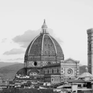 Infrared Print of Florence's Santa Maria del Fiore Cathedral