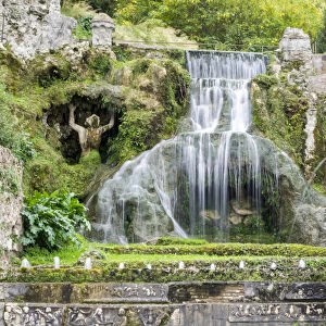Italy, Lazio, Tivoli, Villa d Este. Grotto fountains