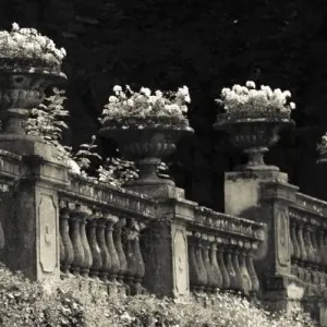 Italy, Lecco Province, Varenna. Lakeside promenade detail Italy, Lecco Province, Varenna. Lakeside promenade detail