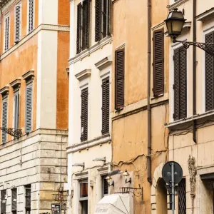 Italy, Rome. Via di Ripetta (aka Via Ripetta) buildings