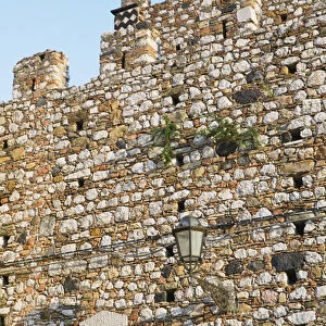 ITALY-Sicily-TAORMINA: City Wall Stone Detail