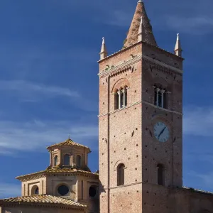 Italy, Tuscany. The Abbazia di Monte Oliveto Maggiore, one of the rural monasteries in Tuscany