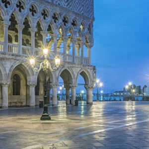 Italy, Venice. Doges Palace at dawn