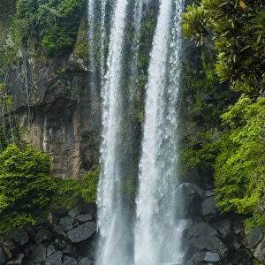 Jeongbang pokpo waterfall, Unesco world heritage sight the island of Jejudo, South Korea