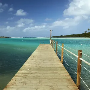 Avana Harbor Jetty Print, Rarotonga