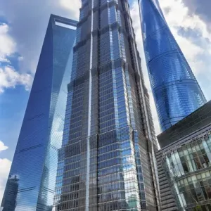 Jin Mao Tower Reflection Print Jin Mao Tower Reflection Print