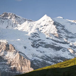 Jungfrau Region, Switzerland. Jungfrau massif from Kleine Scheidegg