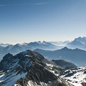 Jungfrau Region, Switzerland. Jungfrau massif from Schilthorn Peak