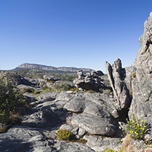 Landscape in the Grampians National Park, Australia, the Wonderland Range near The Pinnacles