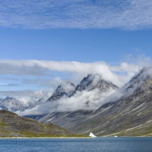 Landscape in the Unartoq Fjord in southern greenland. America, North America, Greenland