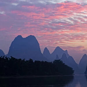 Li River at sunrise, near Xingping, China
