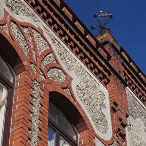 Lithuania, Western Lithuania, Klaipeda, Old Town, building detail