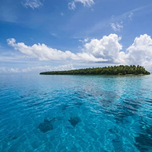 Little islet in the Ant Atoll, Pohnpei, Micronesia