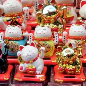 London, England, Great Britain. Chinatown district souvenirs for sale London, England, Great Britain. Chinatown district souvenirs for sale