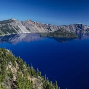 Crater Lake Print - Oregon Landscape Crater Lake Print - Oregon Landscape