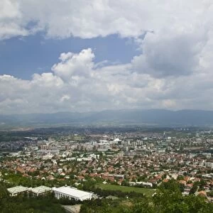 MACEDONIA, Skopje. City View from Mount Vodno / Daytime