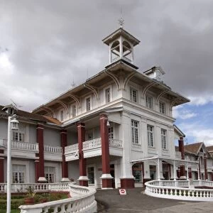 Madagascar, Antsirabe. An extraordinary old colonial hotel, the Hotel des Thermes