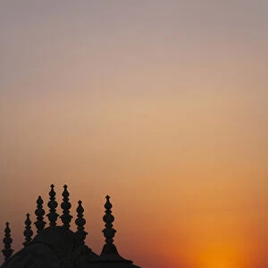 Madhavendra Palace at sunset, Jaipur, Rajasthan, India