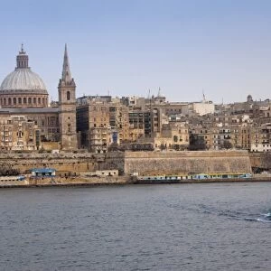 Malta, Valletta, Ferry to Sliema, Marsamxett Harbor