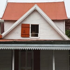 Mauritius, Southern Mauritius, Mahebourg, house detail