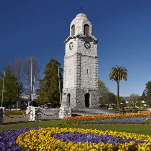 Memorial Clock Tower, Seymour Square, Blenheim, Marlborough, South Island, New Zealand