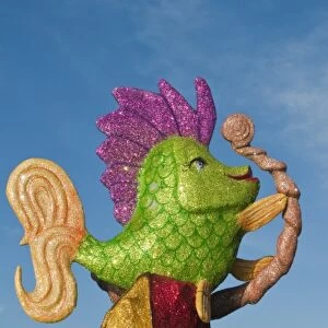Mexico, Cozumel. Carnival decorations in San Miguel, Isla de Cozumel (Cozumel Island)