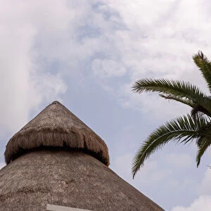 Mexico, Cozumel, thatched roof store