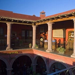 Mexico, Guanajuato state, San Miguel. Casa de la Cuesta, a six bedroom bed & breakfast