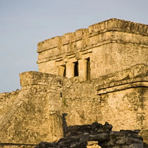 Mexico, Quintana Roo, near Cancun, Yucatan Peninsula, Tulum, the Castle (El Castillo)