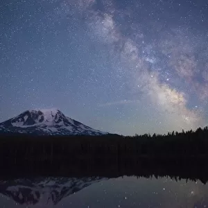 Milky Way rising over Mt. Adams, Gifford Pinchot National Forest, Washington State