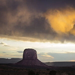 Mitchell Butte in Monument Valley Tribal Park of the Navajo Nation, AZ