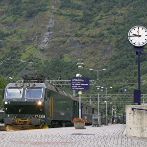 No model release; The Flam Railway - an incredibel train journey from the mountain