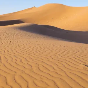 Morocco, Erg Chegaga (or Chigaga) is a Saharan sand dune (approximately 40 km to 15 km wide)