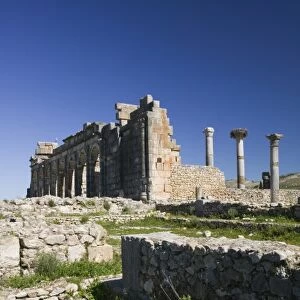 MOROCCO, Volubilis: Roman Town mostly dating to 2nd & 3rd c. AD / Abandoned by Romans