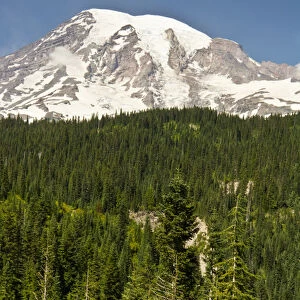 Mount Rainier, Reflection Lakes area, mount Rainier National Park, Washington, USA