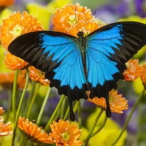 Mountain Blue Butterfly Print Mountain Blue Butterfly Print
