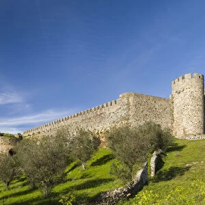 Mountain village and castle Evoramonte in the Alentejo. Europe, Southern Europe