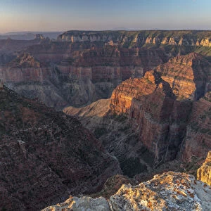Mt Hayden from Imperial Point on the North Rim in Grand Canyon National Park, Arizona
