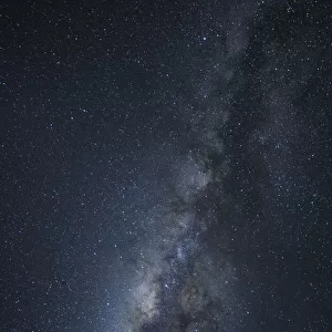 Namibia. The Milky Way galaxy rises overhead in Sossusvlei region