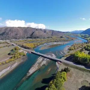 New Kurow Bridge Print over Waitaki River New Kurow Bridge Print over Waitaki River